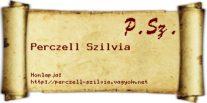 Perczell Szilvia névjegykártya